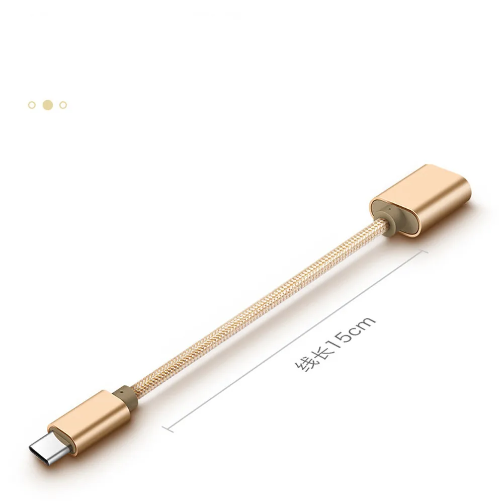 Новые поступления металлический USB C 3,1 type C штекер USB Женский OTG Кабель-адаптер для синхронизации данных Прямая поставка