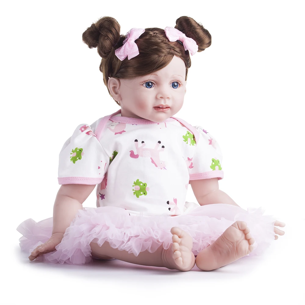 60 см силиконовые виниловые игрушки Reborn Baby Doll для девочек принцесса малыш живые