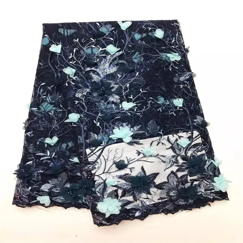 Good price 3d lace fabric new style embroidereed flower tulle for party dress african french JY61B-1 | Дом и сад