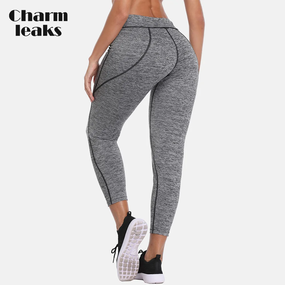

Charmleaks Women Yoga Pants Women Slim High Waist Sports Pants Gym Fitness Elastic Trousers Running Biking Sport Wear