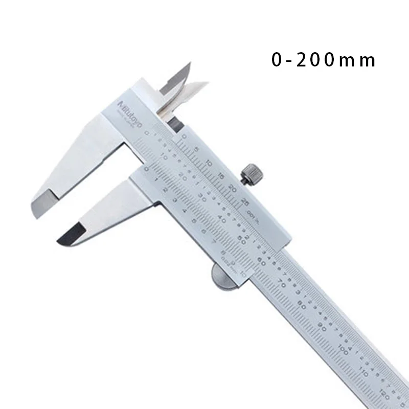 0-200mm 1 шт. Mitutoyo штангенциркуль 0-150 0-200 0,02 точность микрометра измерительный из нержавеющей стали Mitutoyo калибровочного инструмента - Цвет: 0-200mm