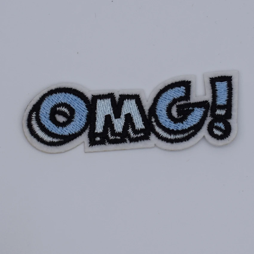 1 шт. вышитая заплатка OMG для одежды железная при шитье с аппликацией футболок
