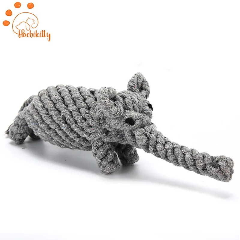 Собака игрушка слон веревки Pet товары поставки интерактивный для щенков забавные