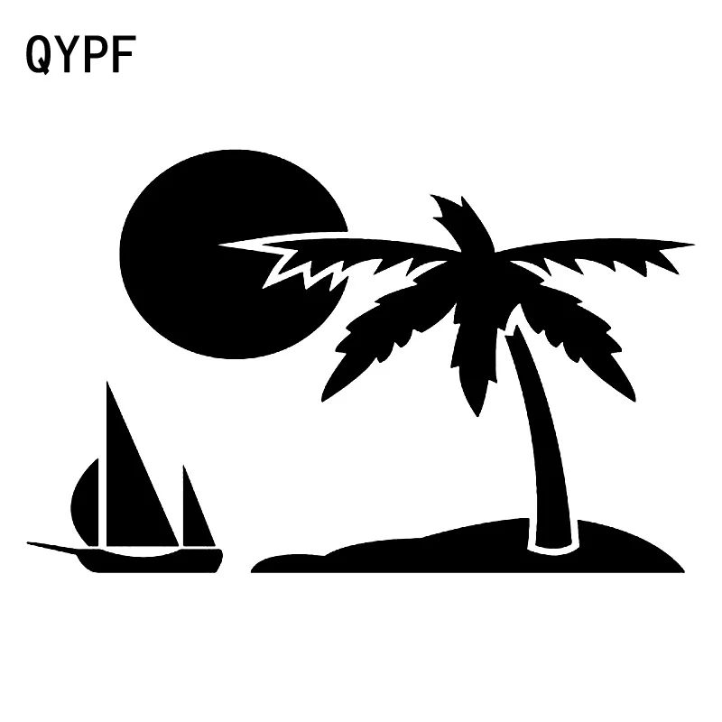 QYPF 18 9 см * 12 Наслаждайтесь веселым пляжным деревом жизни интересный яркий