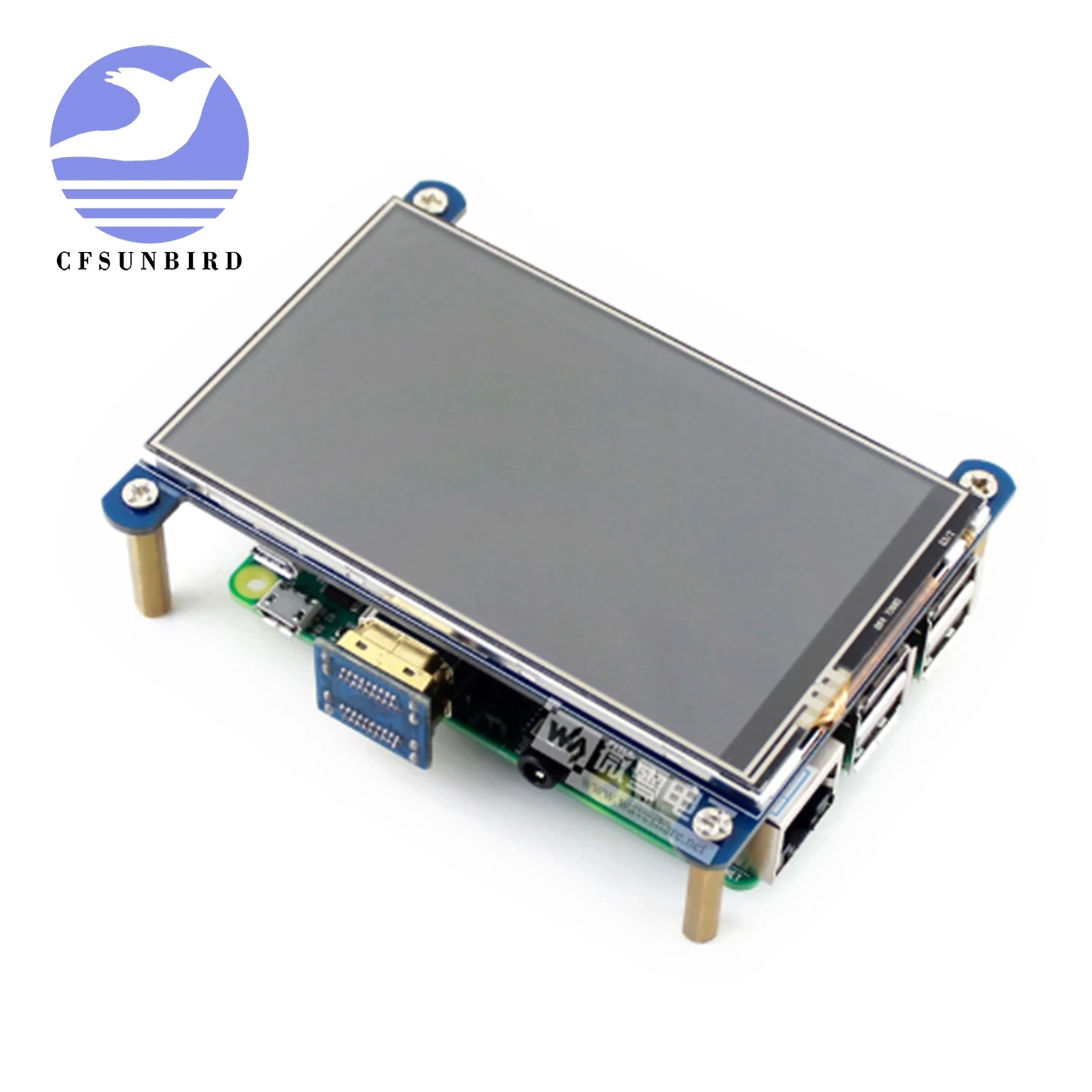 Новый дисплей для Raspberry 4 дюйма HDMI LCD резистивный сенсорный экран IPS 800x480