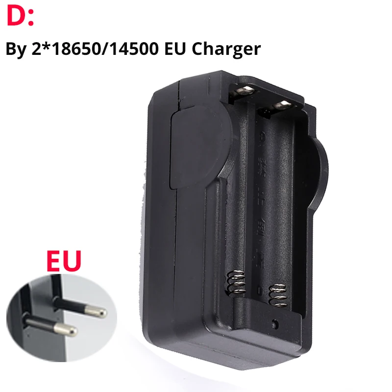 D EU/US/UK AU разъем 18650 Батарея Зарядное устройство для 3,7 в 18650 18500 26650 14500 Перезаряжаемые Батарея Многофункциональный Портативный зарядки - Цвет: D