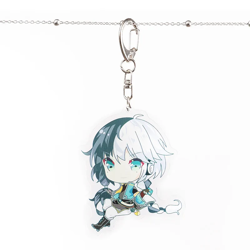 3 Мультфильм Luo Tianyi Hatsune Мику акриловый брелок Yuezheng Ling Yan He Yuezheng Longya милый смешной кулон брелок Llavero детская игрушка - Цвет: 3