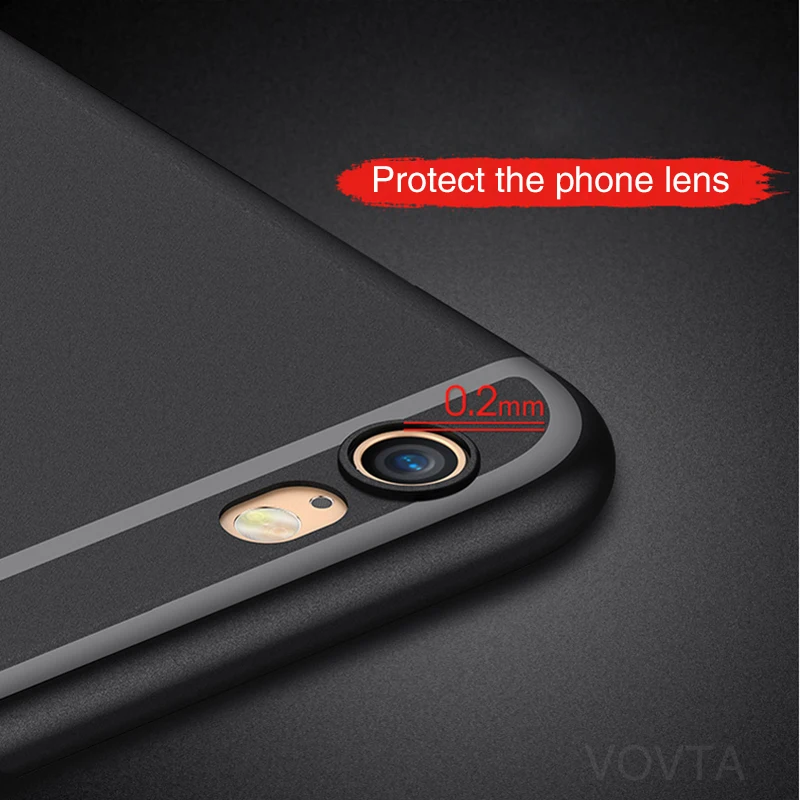 VOVTA Ультратонкий чехол для телефона для iPhone 6, 6 s, чехлы 6, 6s Plus, роскошный пластиковый чехол из ТПУ для iphone 7, 8, чехол, 7, 8 Plus, SE, 5, чехлы для 5S