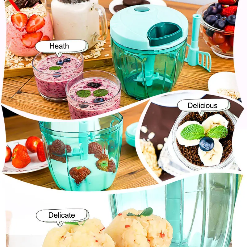 900 мл бытовая мясорубка измельчитель Многофункциональный кухонный комбайн для