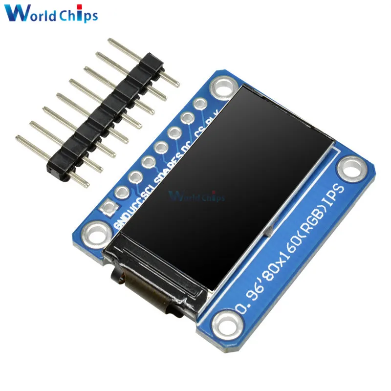 Ips 0,96 дюймов 8 Pin SPI HD 65K полноцветный TFT Модуль ST7735 Привод IC 80*160 ЖК-дисплей 3,3 В SPI интерфейс для Arduino DIY