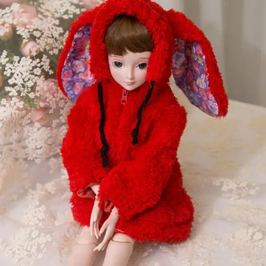 Аксессуары для кукол T02 X554 Blyth 1/3 1/4 bjd 1/6 красочное плюшевое пальто кролика 1