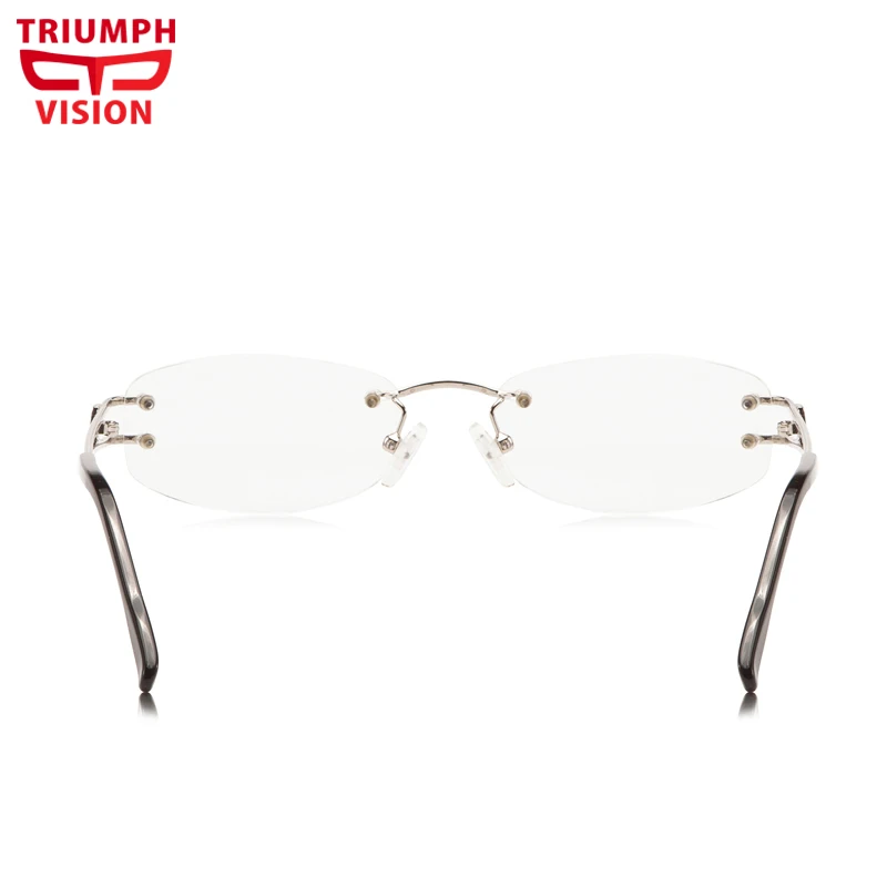 TRIUMPH VISION оправа без оправы очки по рецепту женские фотохромные для близорукости