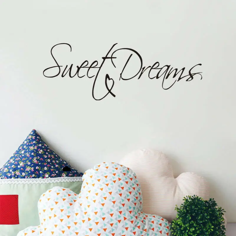 

Sweet Dream Wall Sticker For Baby Bedroom Warm Lettering Wall Decal Home Decor