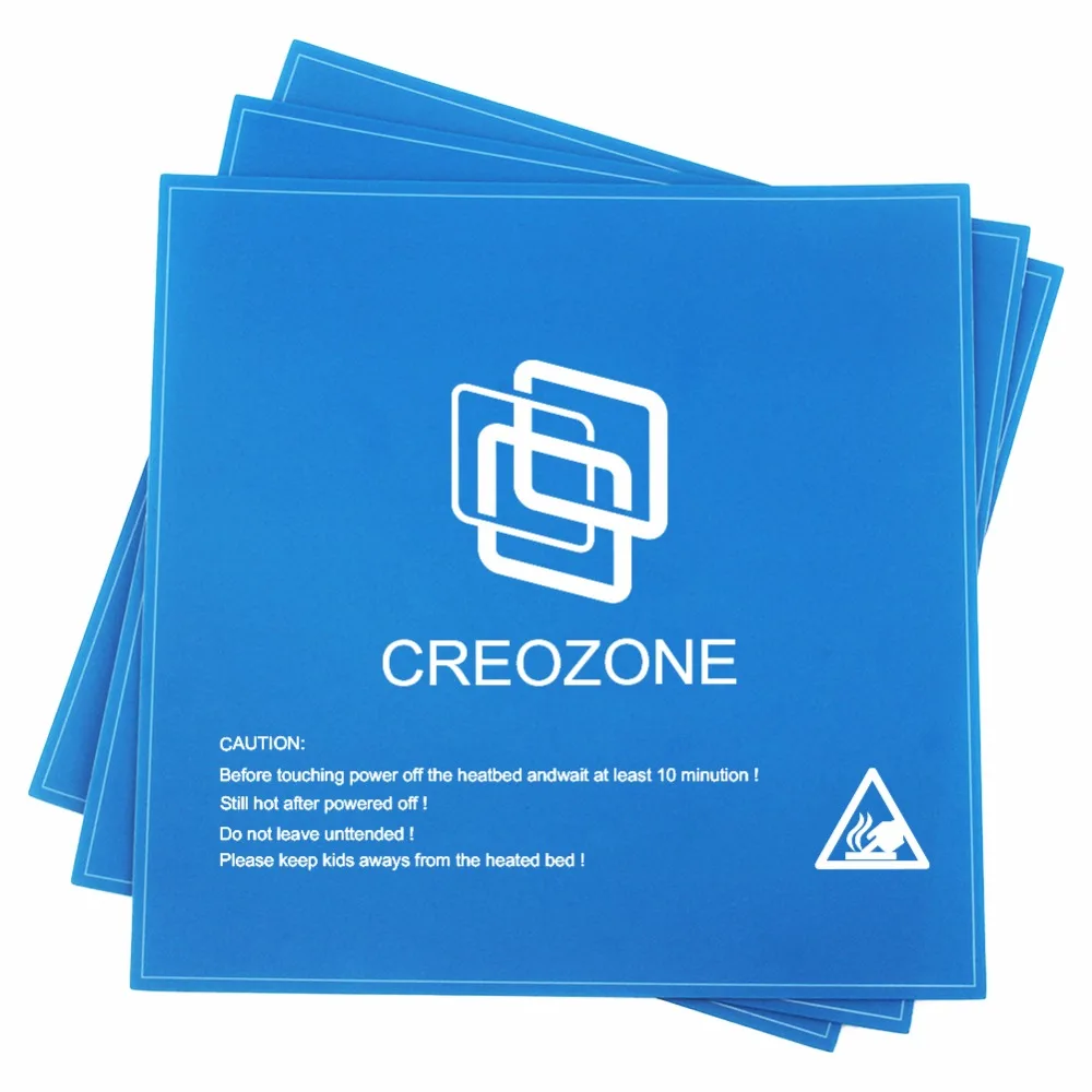 CREOZONE 3d принтер кровать постройки поверхности 3d принтер с подогревом кровать пластина простыня 8,4" x 8,42"(214 мм* 214 мм) площадь 3 шт./лот