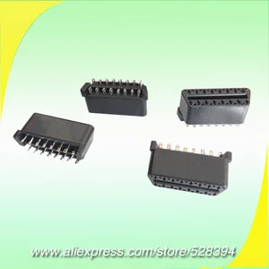 Заводская цена, 50 шт., 16-контактный разъем OBDII OBD 2 OBD2, Женский Разъем J1962F, без корпуса, способ доставки опционально