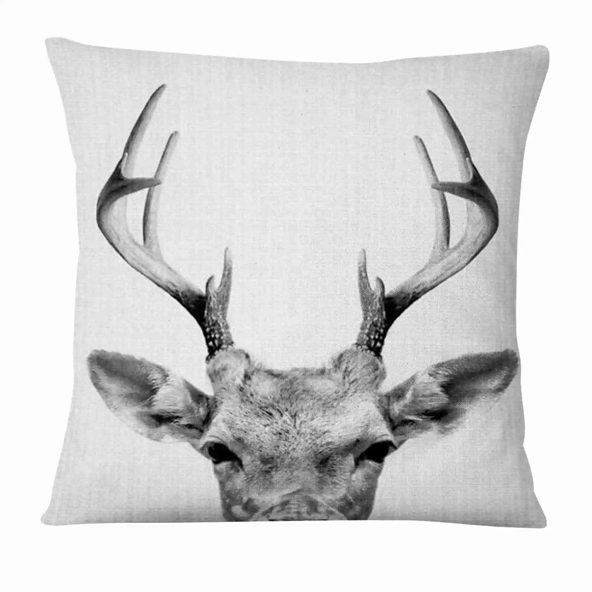 Ретро животное Фильм печатные декоративные Чехлы для подушек черно белые арт
