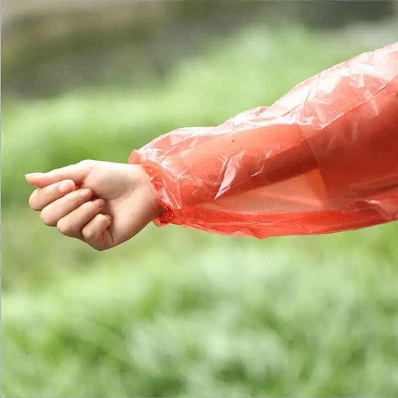 Disposable Raincoat Adult Emergency Waterproof Hood Poncho Travel Camping Must Rain Coat Unisex Impermeable | Дом и сад