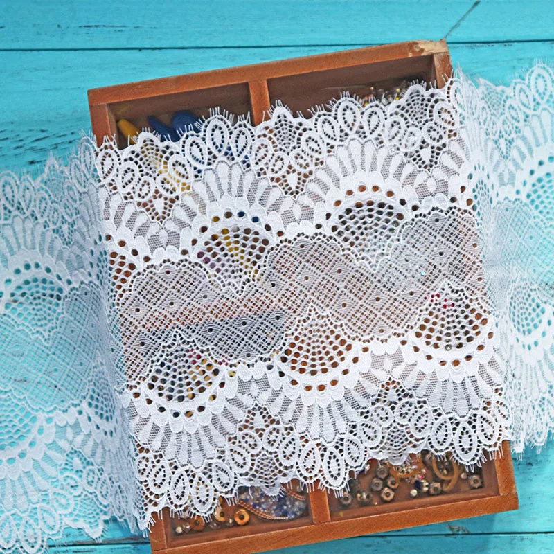 Эластичное кружево отделка ресниц 2 ярда 23 см ширина ткань для шитья нижнее белье