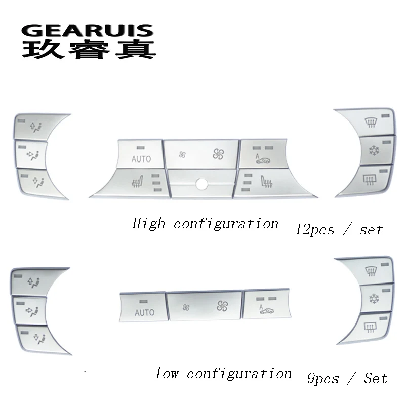 Автостайлинг наклейки на кнопки для салона автомобиля чехлы мультимедиа