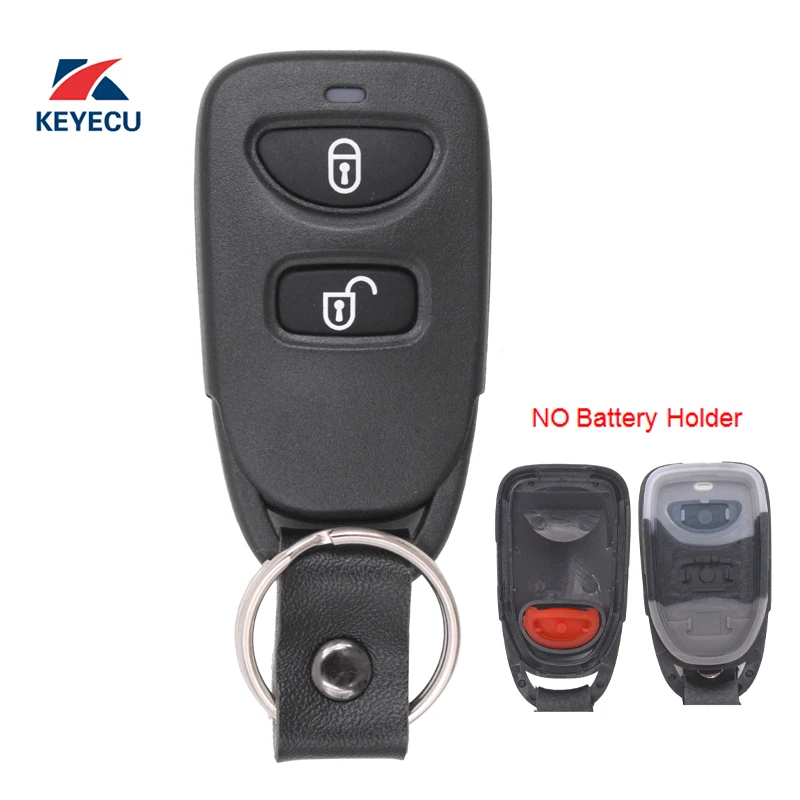 KEYECU Замена дистанционного ключа автомобиля чехол Fob 2 + 1 кнопка для Hyundai Tucson 2005 2008