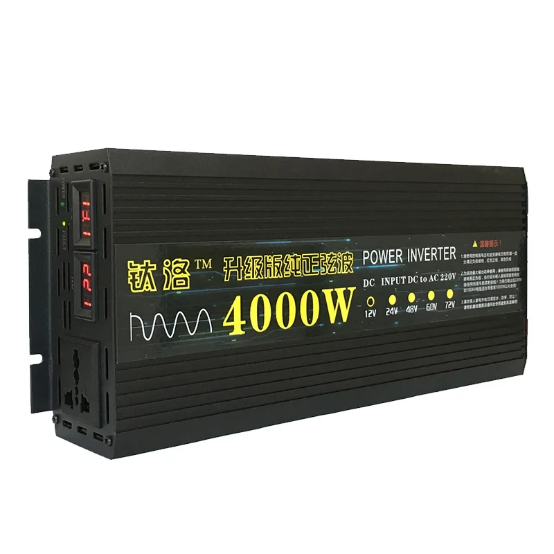 48V 4000W Чистый синусоидальный инвертор 12 В 24 в 48 в 60 в до 220 В 3000 Вт 4000 Вт - Цвет: 48V 4000W