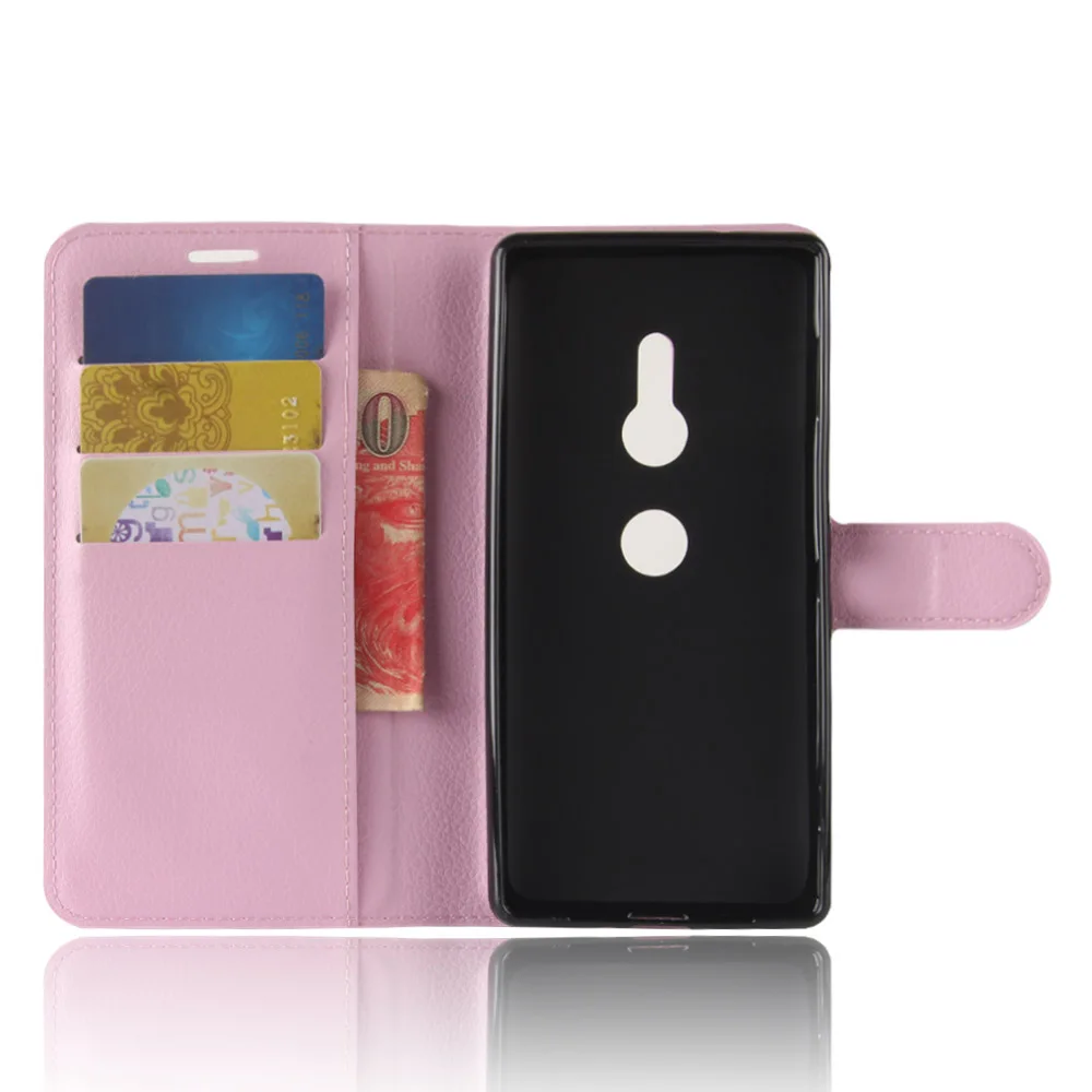 CYBORIS For Sony Xperia XZ2 Case Flip Wallet PU Leather Cover Phone H8216 H8266 H8296 | Мобильные телефоны и аксессуары
