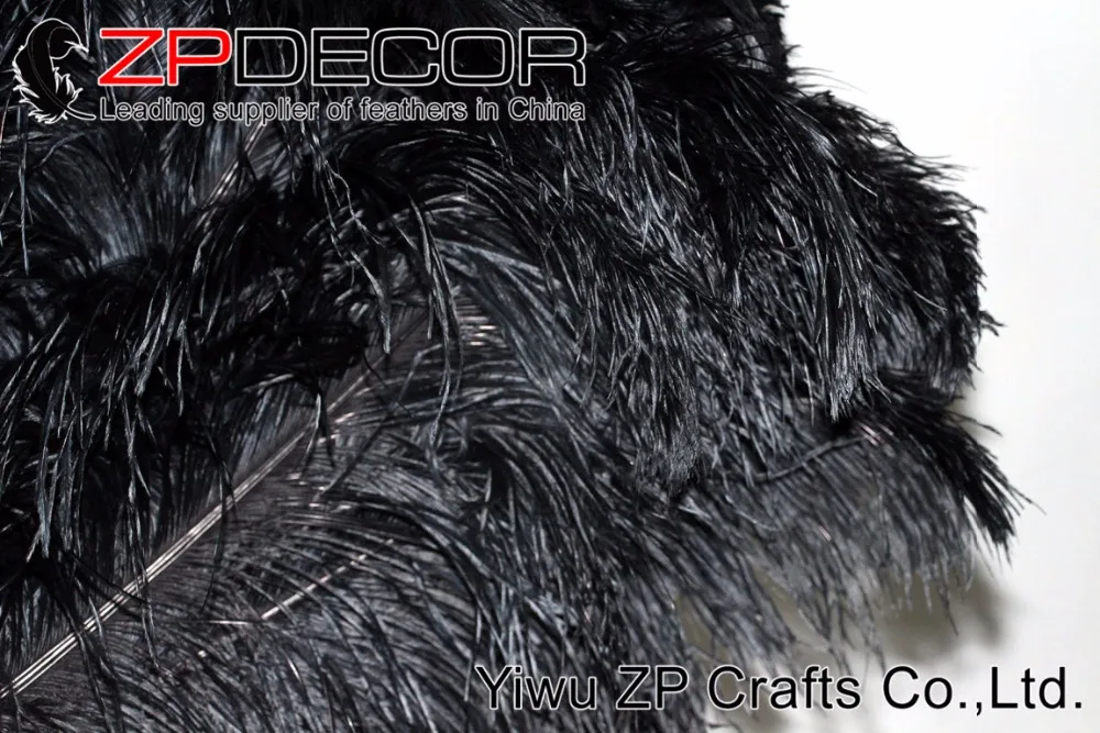 ZPDECOR 100 шт./лот 65 70 см (26 28 дюймов) Премиум качество оптом длинные красивые черные