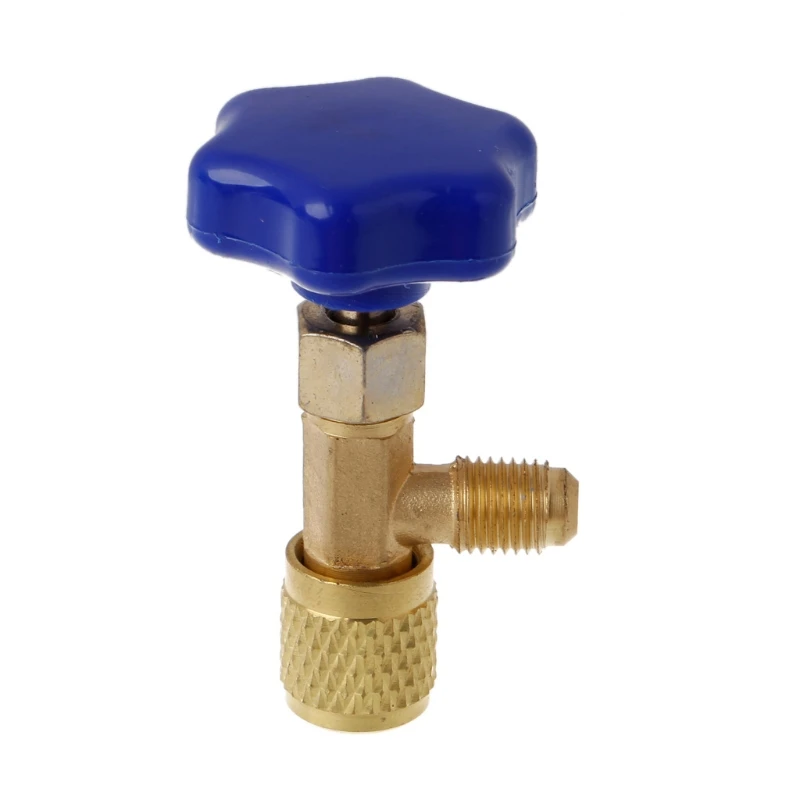 1 шт. Новый 1/4 SAE авто AC можно нажать клапан открывалка для бутылок R22 R134a R410A газовый