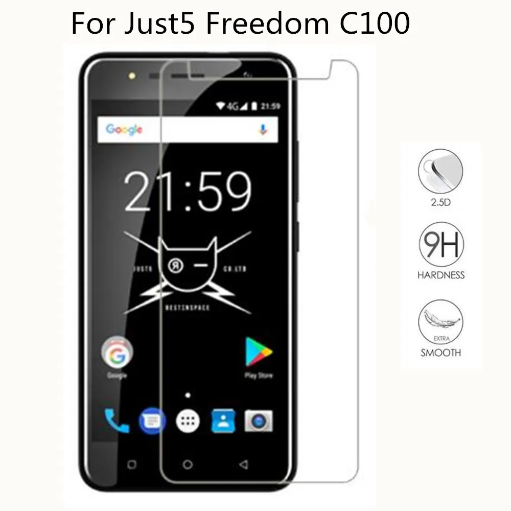 Закаленное стекло для Just5 Freedom C100 9H хорошее качество защитная пленка