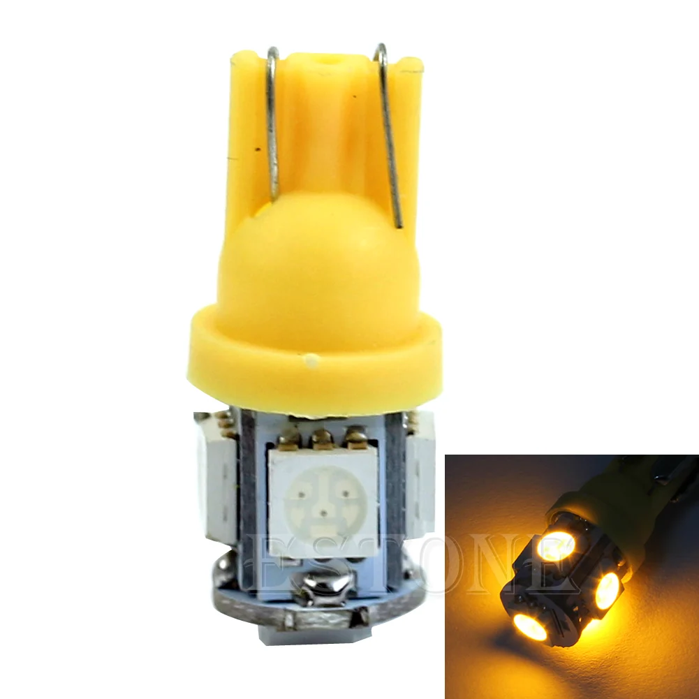 Новинка T10 5050 SMD 5 светодиодсветодиодный автомобильная лампа с клиновидным задним