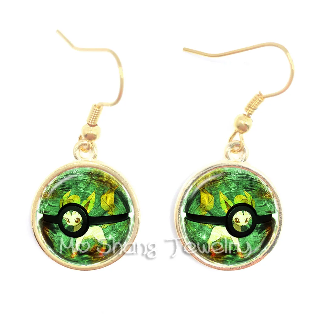 Женские серьги-капельки ручной работы милые серьги в стиле Покемон го Ретро