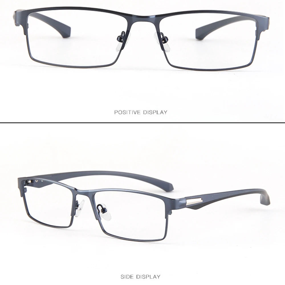 

Business Tr90 Leg Full-rim Titanium Alloy Frame Custom Made Prescription Glasses Photochromic Grey/ Brown Myopia Near-sighted