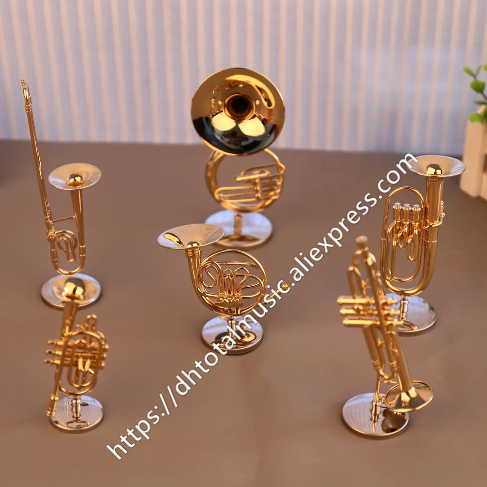 Миниатюрная флейта Dh кларнет саксофон тромбон французский гудок модель мини