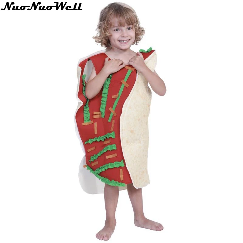 Детские костюмы унисекс с забавным 3D принтом сосиска хот-дог костюм для