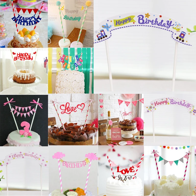 Лидер продаж креативные топперы для капкейков флаг украшения детей на свадьбу