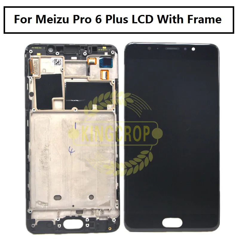 Для 5,7 ''Meizu pro 6 plus ЖК-дисплей+ сенсорная панель дигитайзер с рамкой Белый/Черный