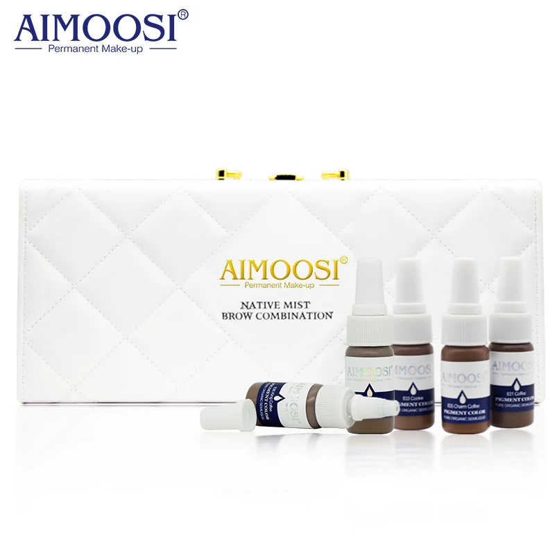 6 бутылок/набор туманные полуперманентные чернила для микроблейдинга