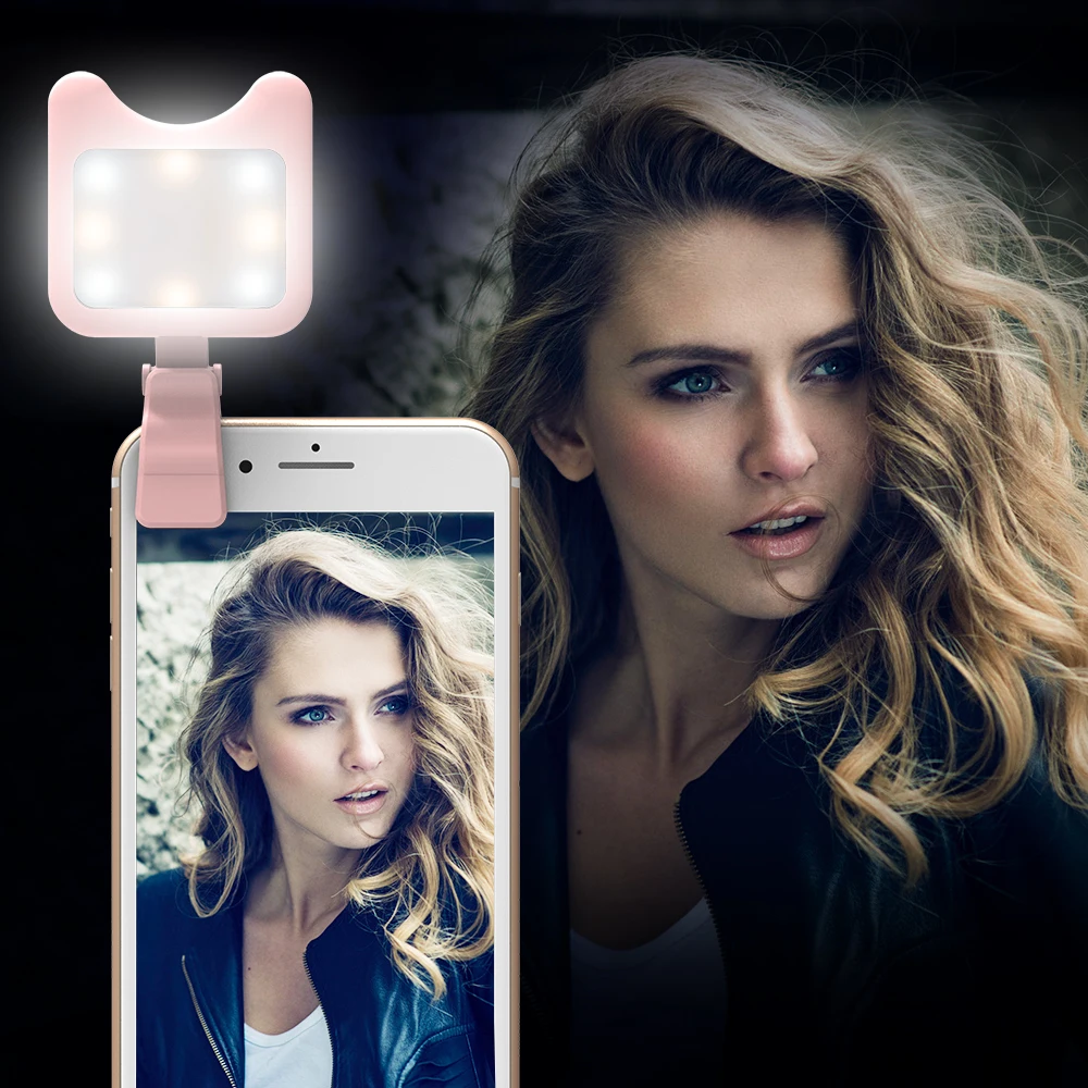 Apexel телефон Камера линзы комплект LED заполняющий свет объектив селфи света для