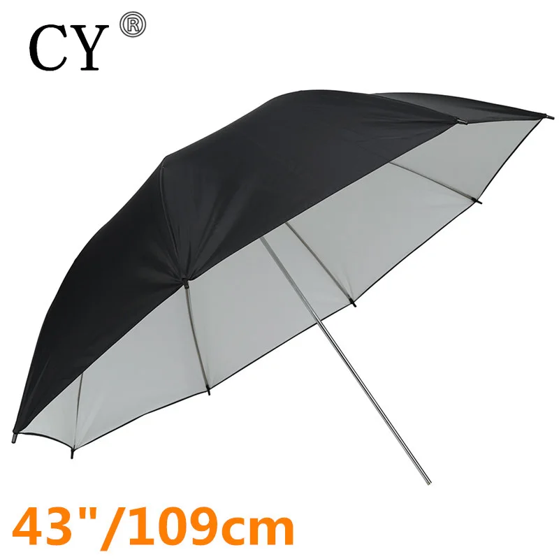 43&quot/109cm Studio Umbrella Black &amp White Rubber Cloth Stainless Steel Photography Reflective Photo Accessories | Электроника