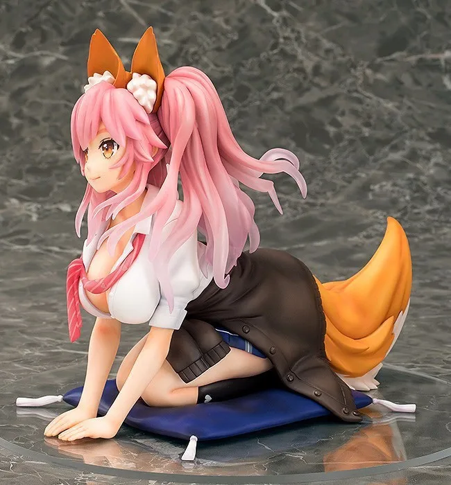 Fate Extra Caster школьная форма Сидящая Fategrand Tamamonomae повседневные Японские Аниме