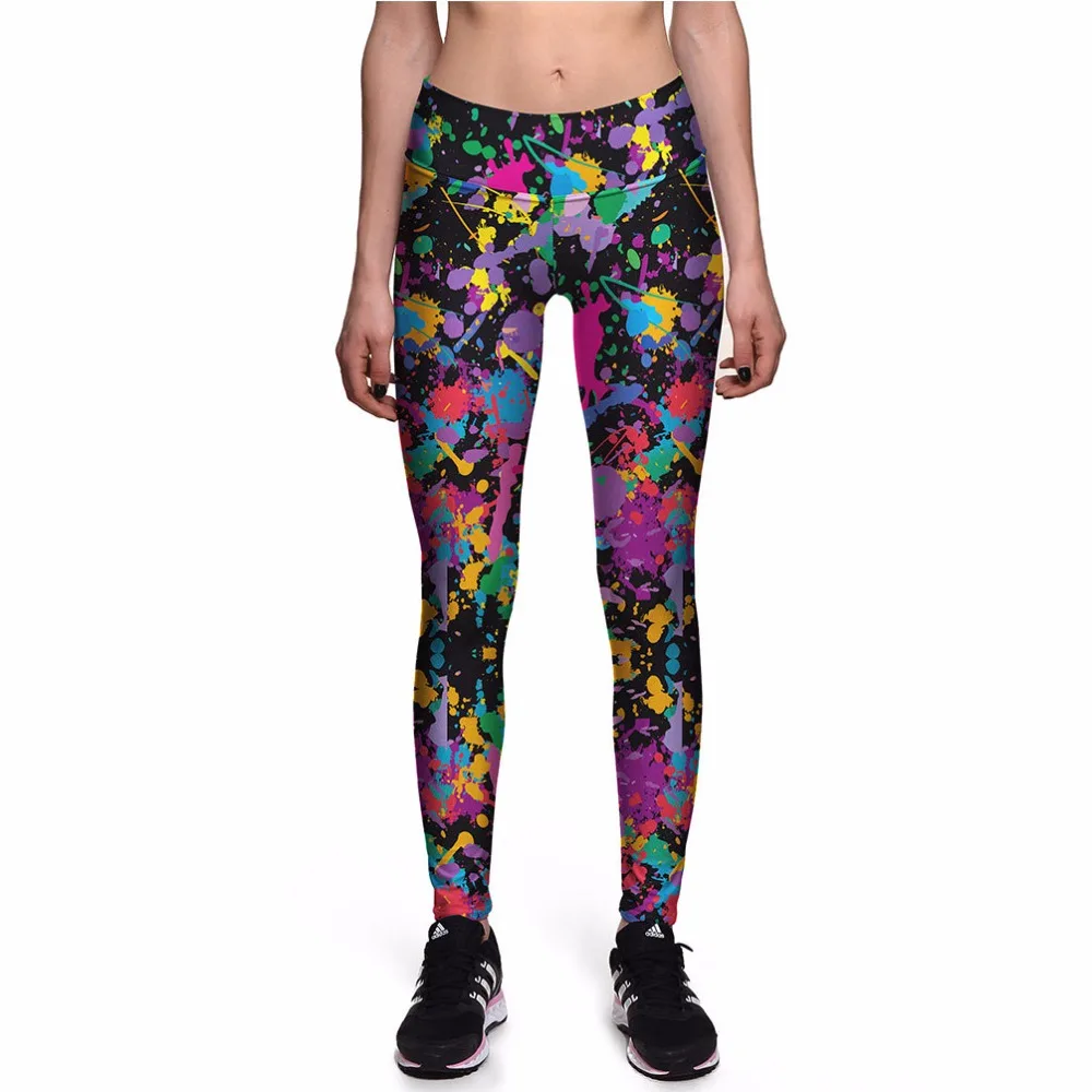 Женские леггинсы с высокой талией 3D принтом| |