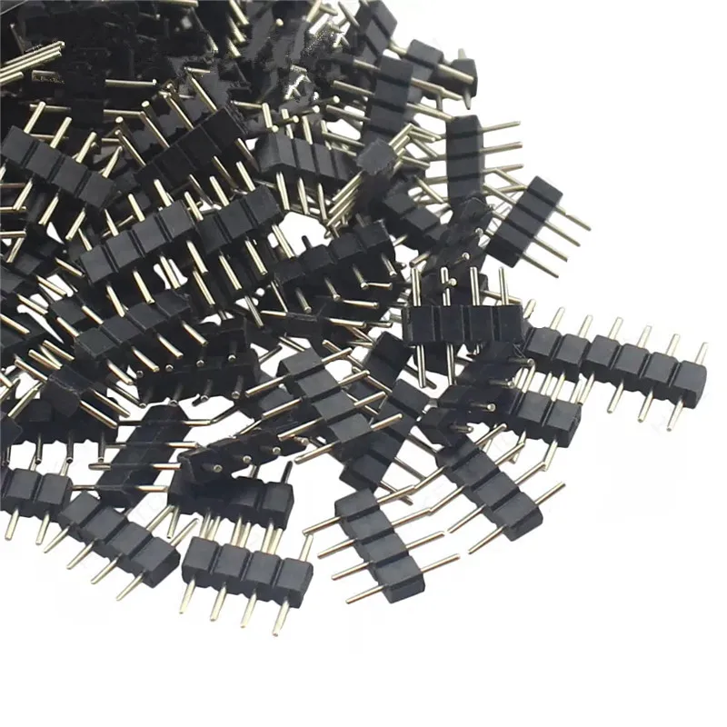 10 шт. 5pin RGBW / 4pin RGB разъем 5 контактный/4 контактный штырьковый тип двойной для 5050 3528