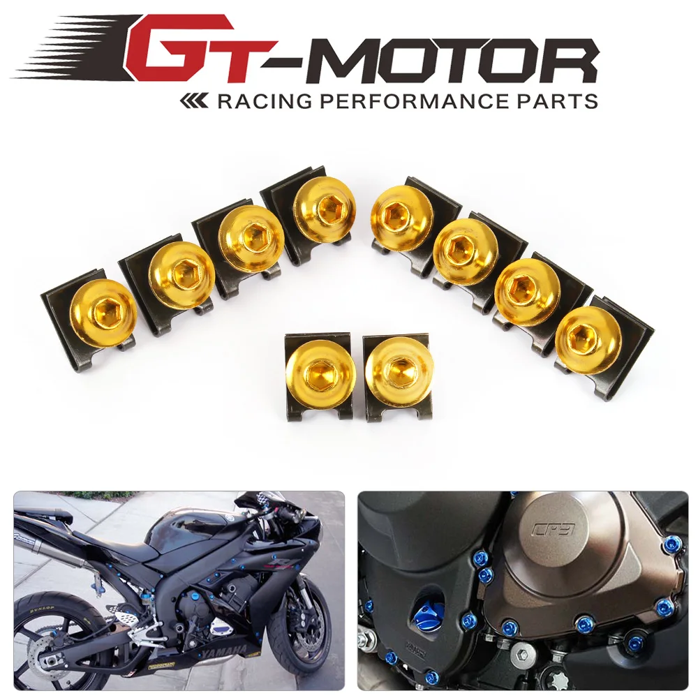 Щука GT Мотор Универсальный Мотоциклов Обтекателя Болты Винты Крепежа Клипы Винт