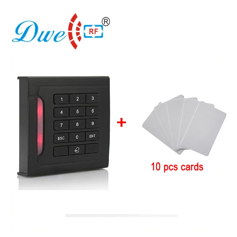 Черный 125 кГц/13 56 МГц пластиковый rfid считыватель клавиатуры для строительства