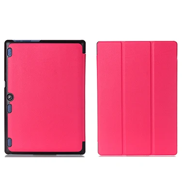 PC-Red Тонкий кожаный смарт-чехол для lenovo Tab 10 TB-X103F Tab 2 A10-30 Tab2 A10-70 Tab3 10 Plus Tab 10 бизнес-Стенд чехол для планшета - Цвет: PC-Red