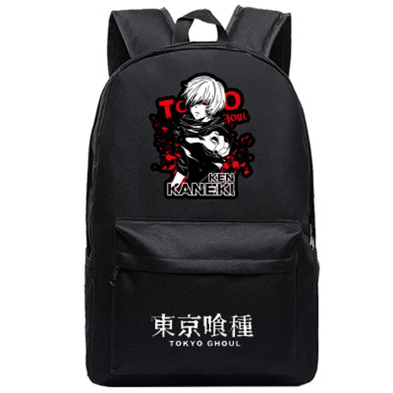 004 Школьный рюкзак Kaneki Ken с половинным лицом и белыми волосами, школьные сумки для подростков, сумки-портфели для путешествий, Mochila Feminina - Цвет: 004