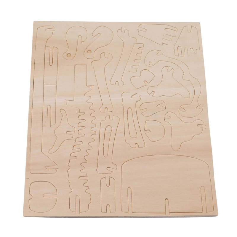 Детская Сборная модель скелета 3D деревянная игрушка головоломка Строительный