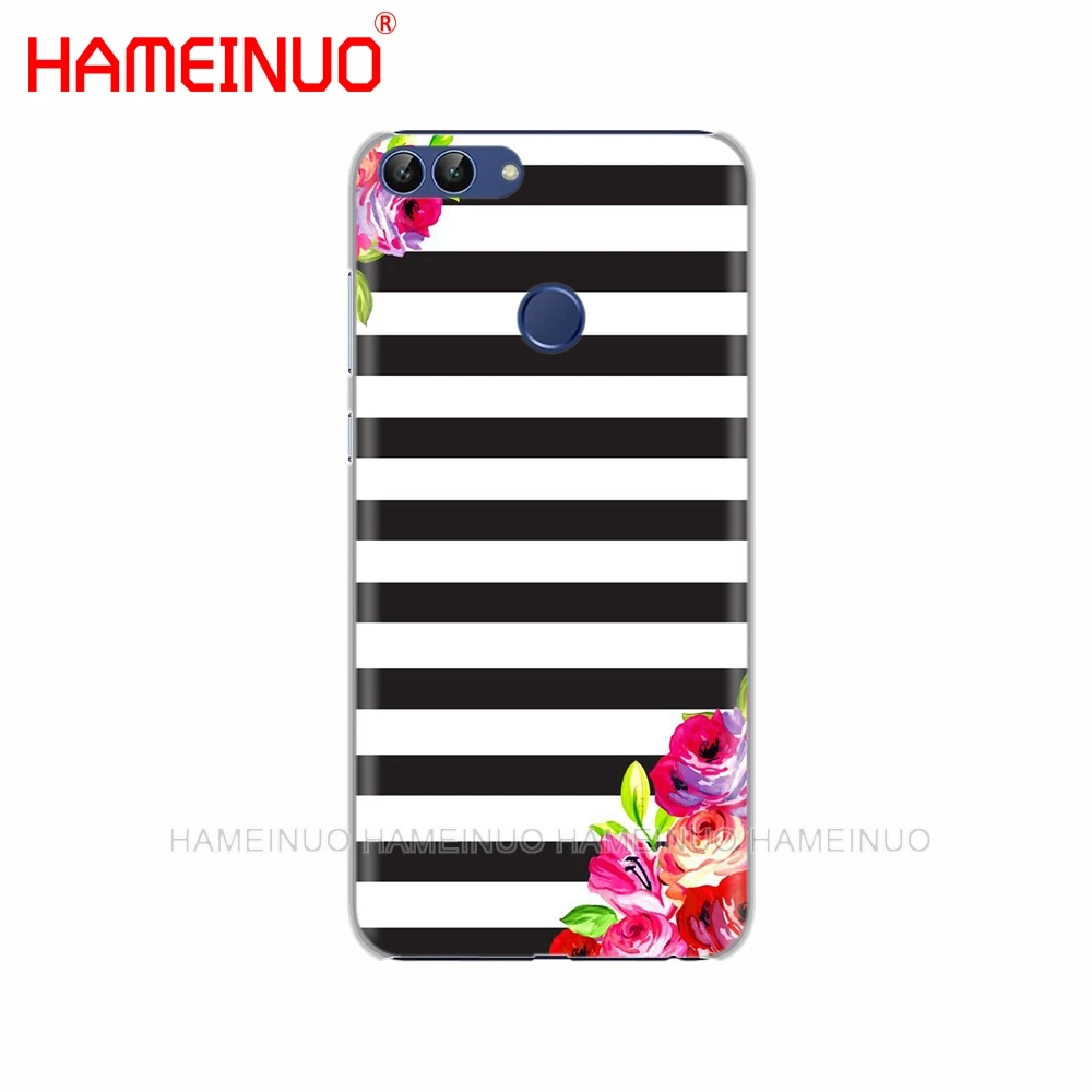 Чехол для huawei Honor Y5 7C Y625 Y635 Y6 Y7 Y9 2017 2018 Prime PRO в черно-белую полоску | Мобильные