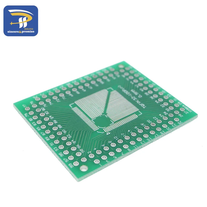 10 шт. QFP/FQFP/LQFP TQFP 32/TQFP44/TQFP64/TQFP80 TQFP100 0,5 мм 0,8 мм IC адаптер гнездо/адаптер пластина/PCB