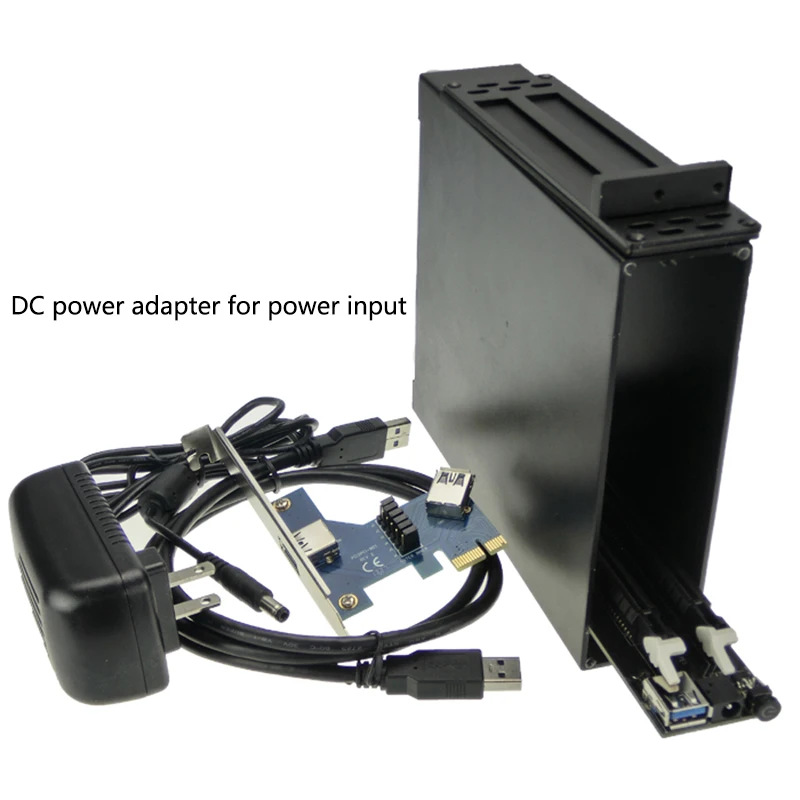 Заводская цена PCI e x1 в x16 адаптер для двух слотов переходная карта PCIe графическая